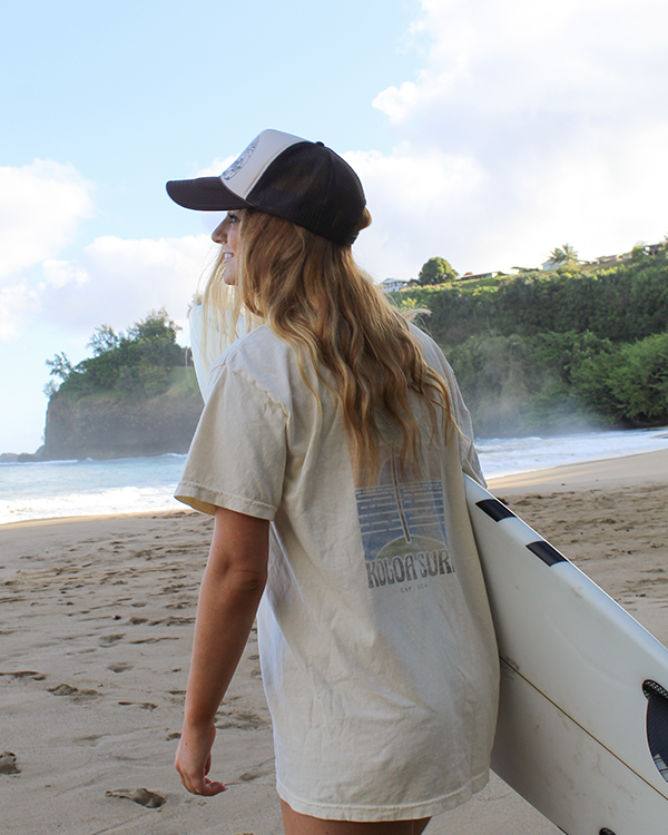 Koloa Hanalei Boyfriend Tee - Ivory