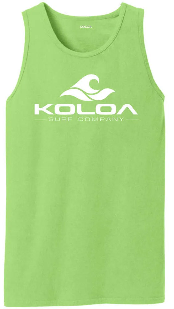 Koloa Surf Classic Wave Pigment-Dyed Tank Tops