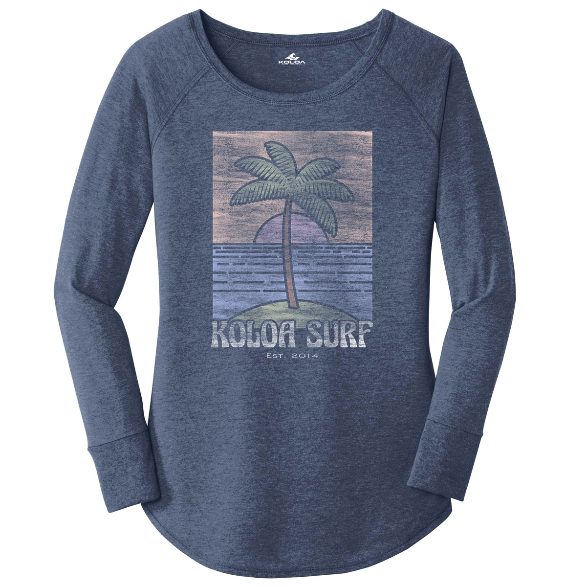 Koloa Boho Palm Women's Long Sleeve