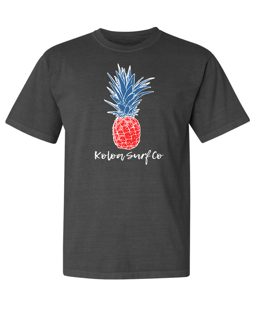 Koloa Pineapple Boyfriend Tee - Pepper