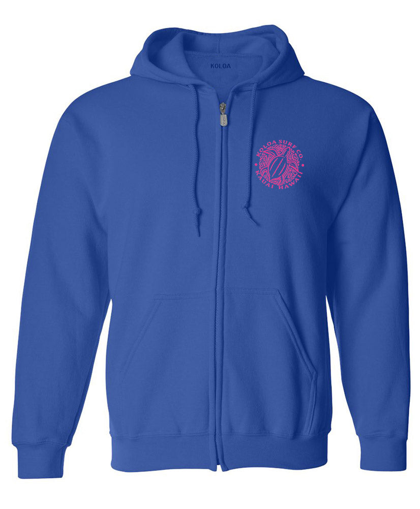 Koloa Hawaiian Honu Turtle Full Zip Hoodie