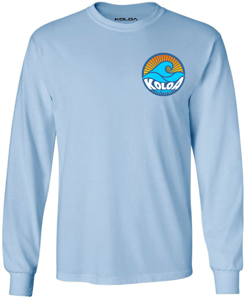 Koloa Sunbeam Long Sleeve T-Shirt- Light Blue