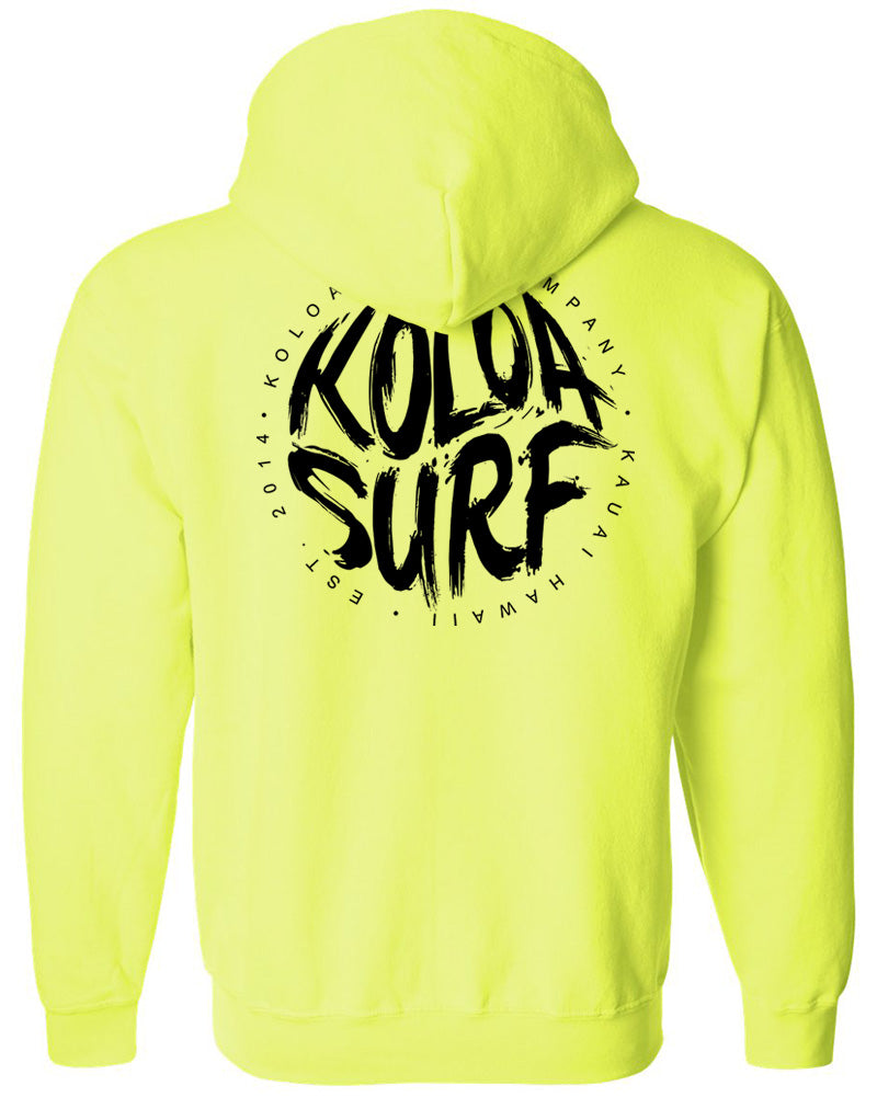 Koloa Brush Logo Tall Zip Hoodie