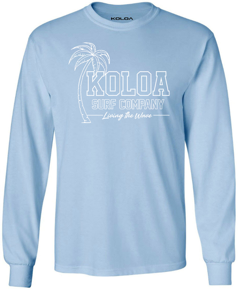 Koloa Breezy Long Sleeve T-Shirt- Light Blue