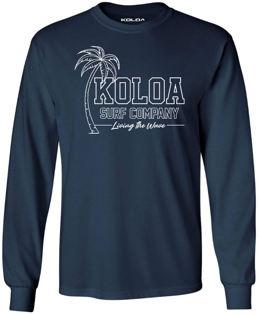 Koloa Breezy Long Sleeve T-Shirt- Navy