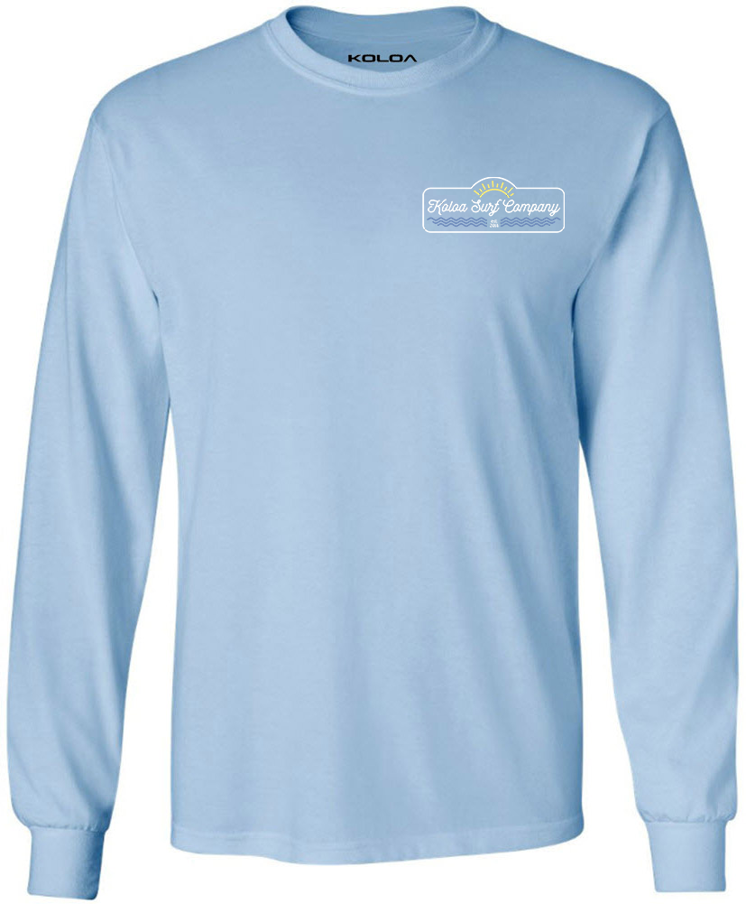 Koloa Original Sun Long Sleeve T-Shirt- Light Blue