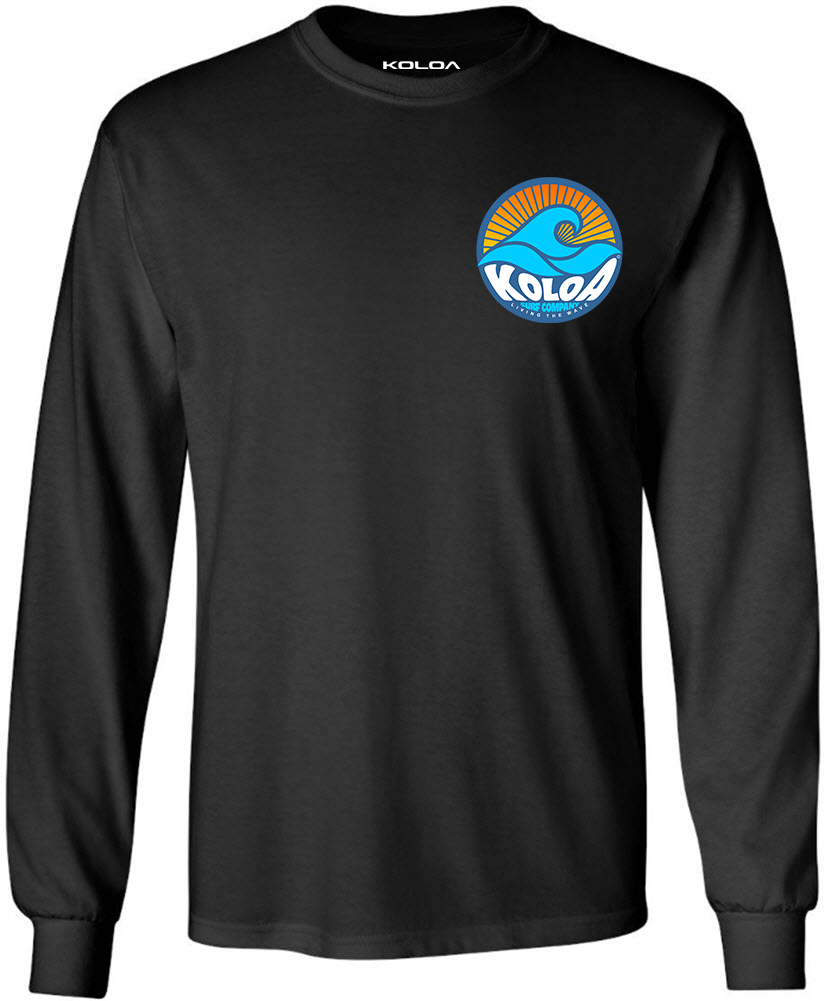 Koloa Sunbeam Long Sleeve T-Shirt- Black