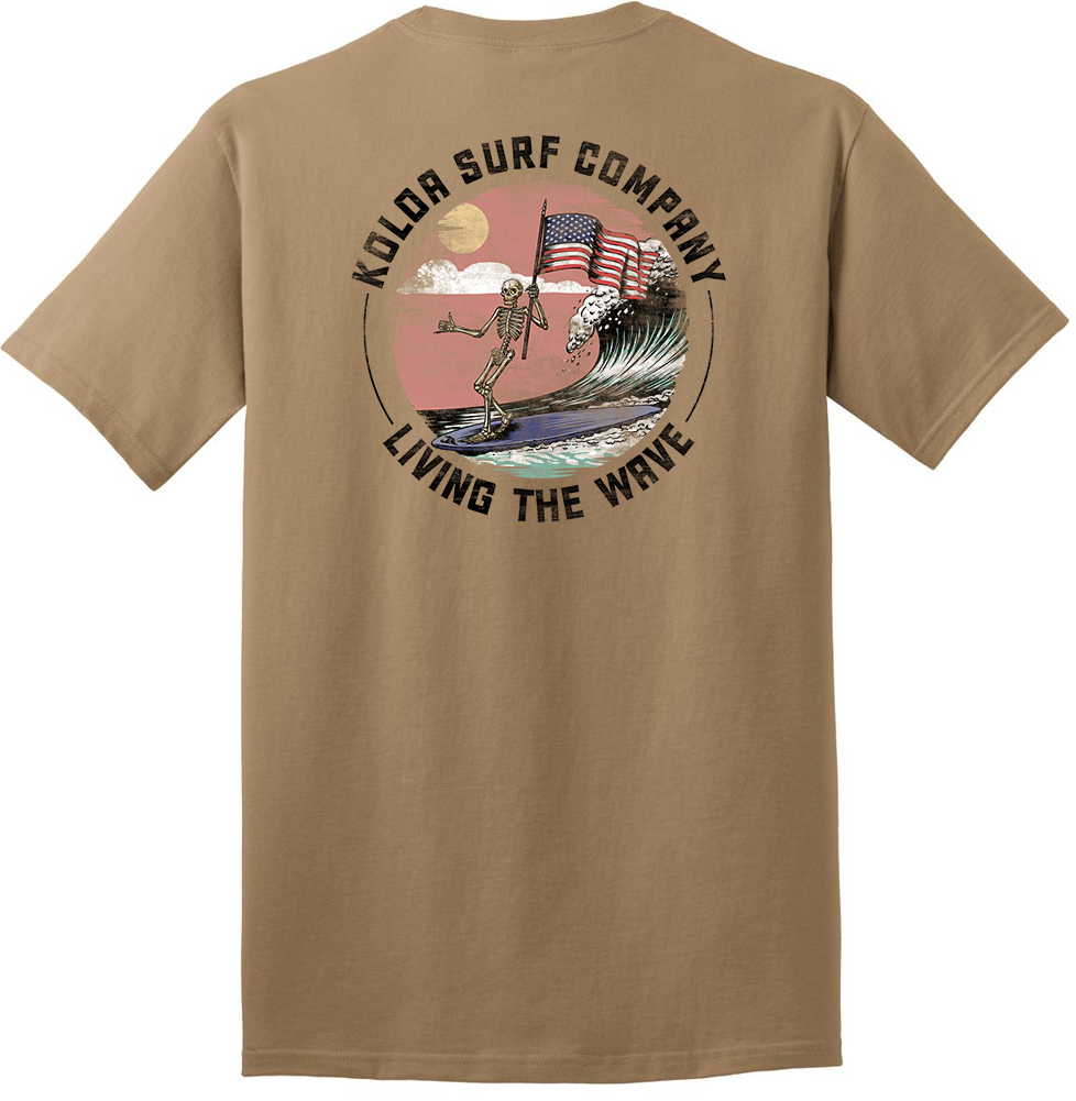 Koloa American Skeleton Heavyweight T-Shirt Sand