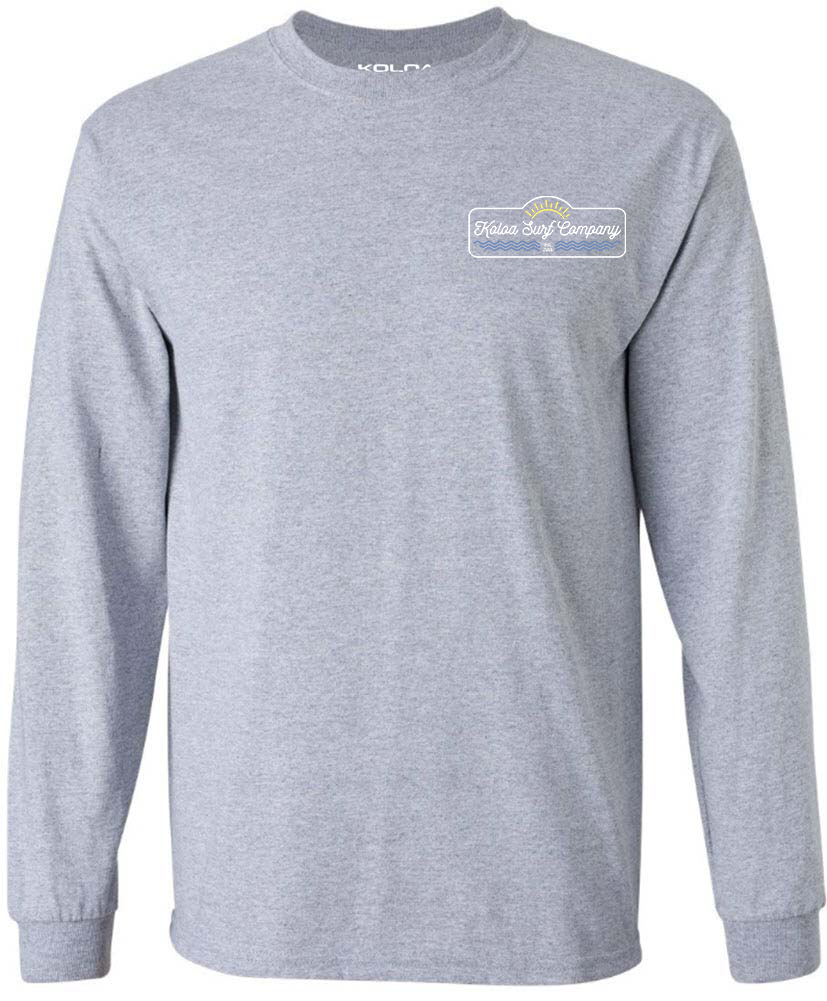 Koloa Original Sun Long Sleeve T-Shirt- Athletic Heather