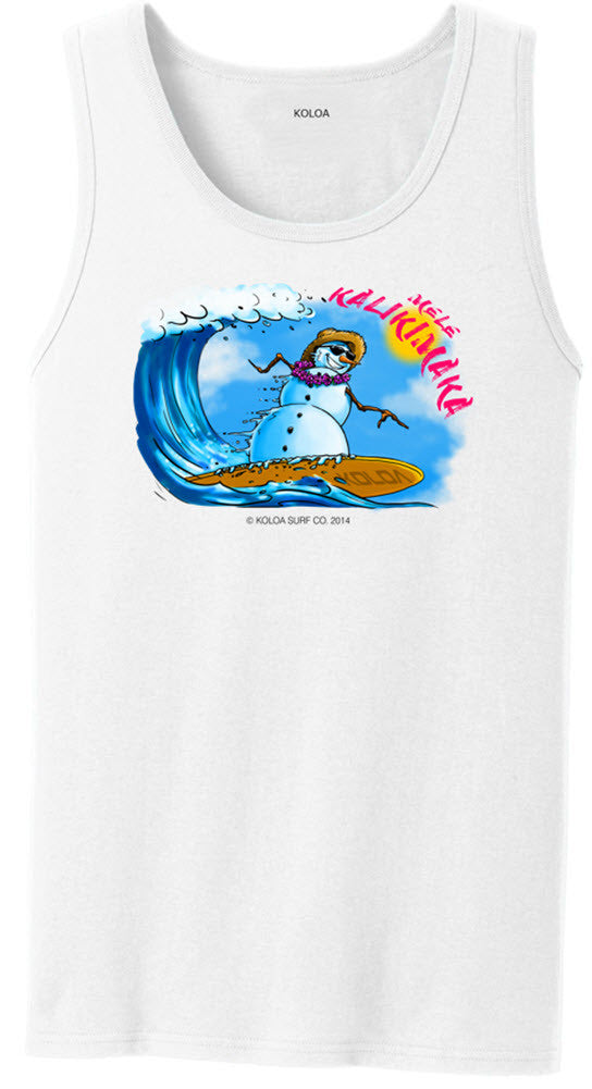 Koloa Surfing Snowman Tank Top