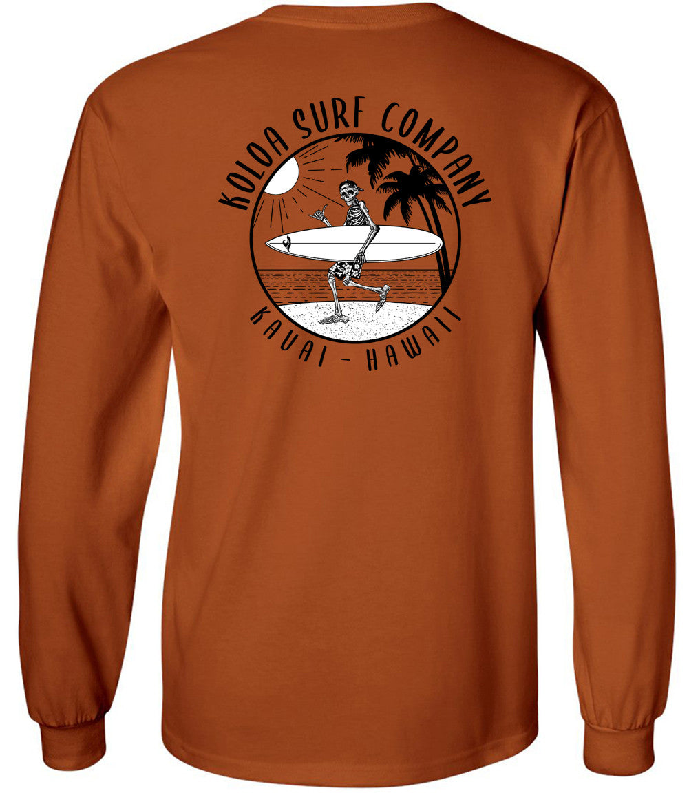 Koloa Skeleton Gone Surfin Long Sleeve T-Shirt – Koloa Surf Company