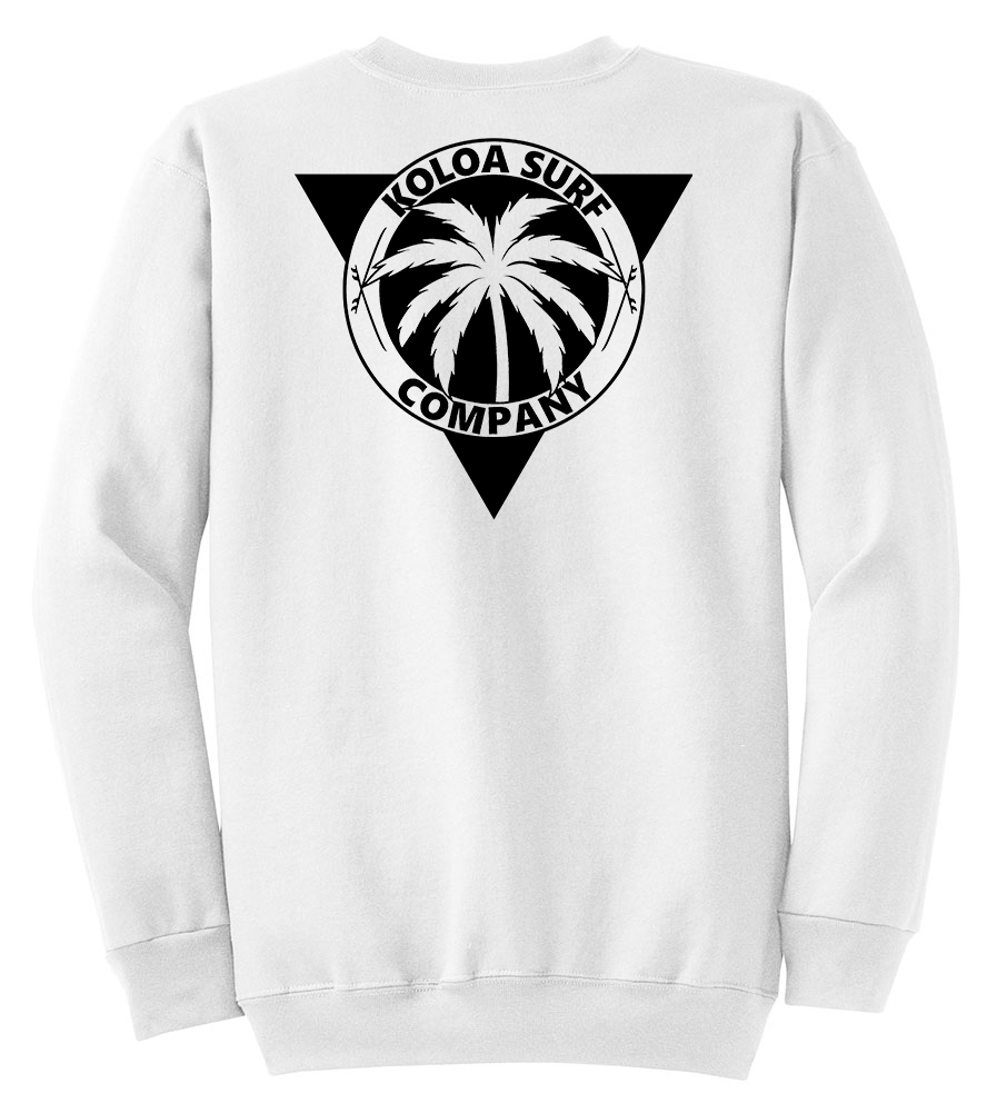 Koloa Dusk Palm Sweatshirt - White