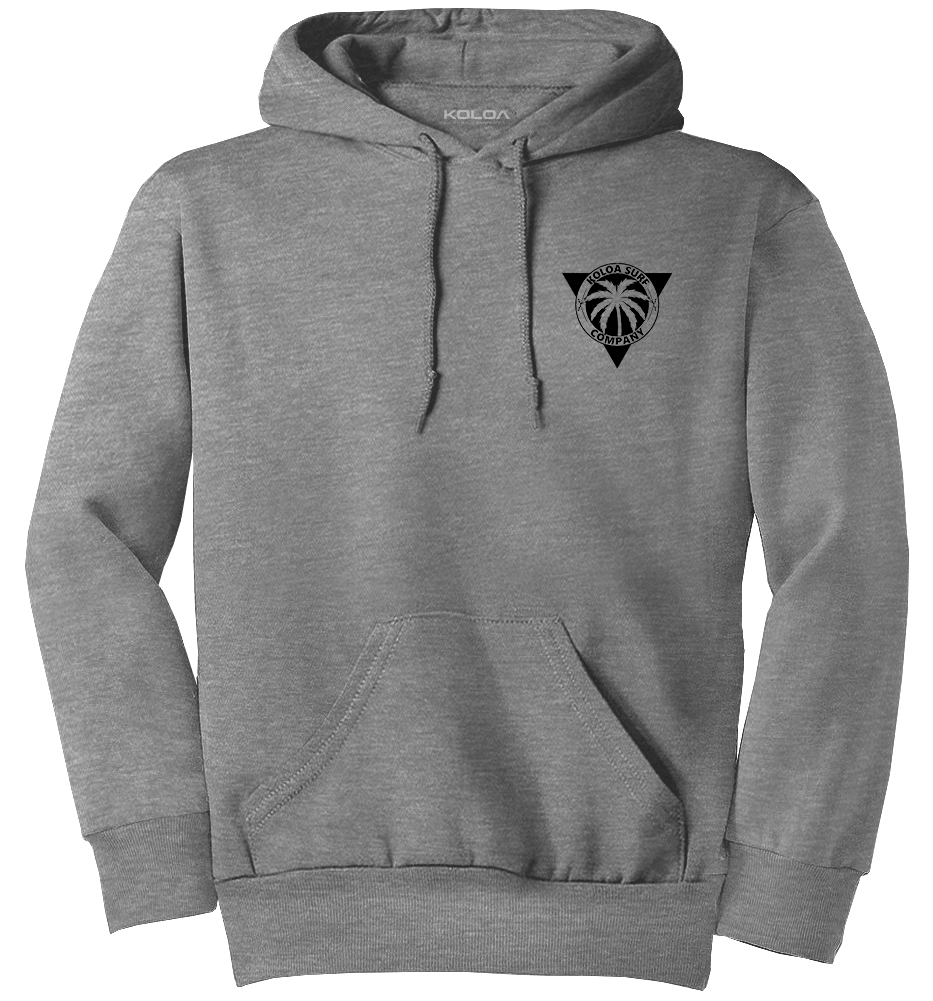 Koloa Dusk Palm Youth Hoodie - Athletic Heather