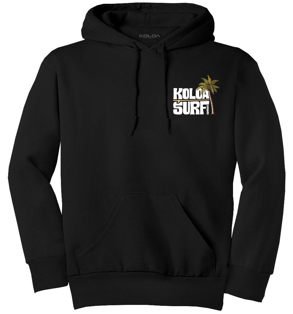 Koloa Groovy Surfboard Youth Hoodie - Black