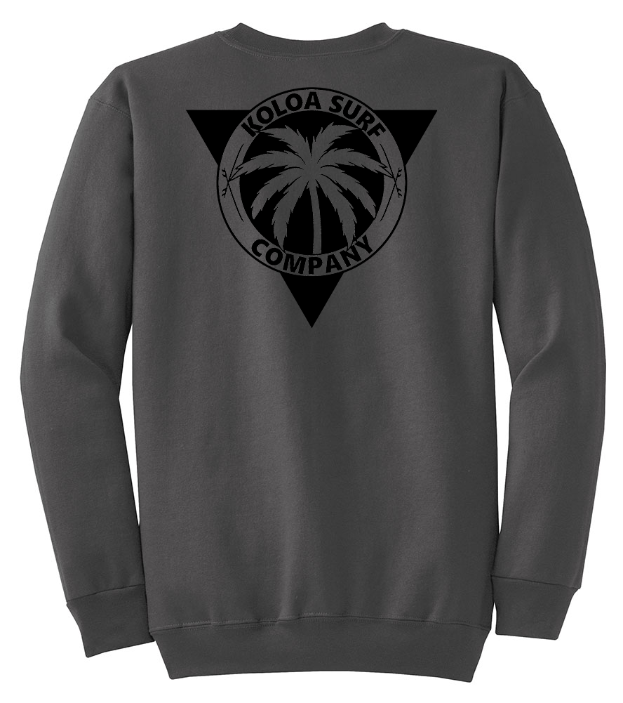 Koloa Dusk Palm Sweatshirt - Charcoal