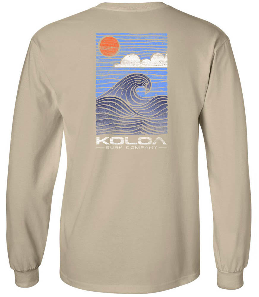 Koloa Big Wave Long Sleeve T-Shirt - Sand