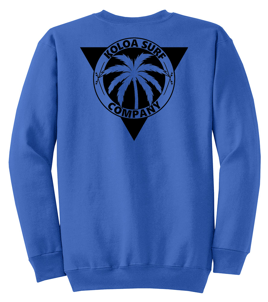 Koloa Dusk Palm Sweatshirt - Carolina Blue