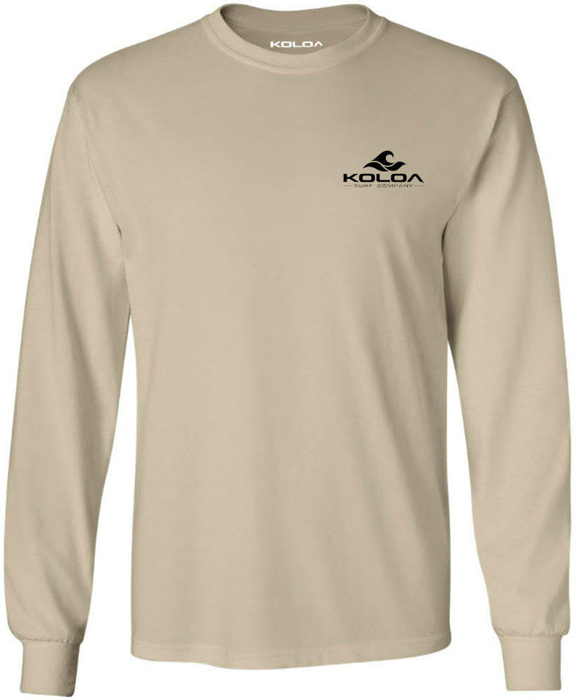 Koloa Beach Cars Long Sleeve T-Shirt - Sand