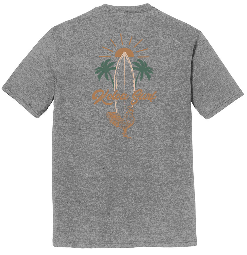 Koloa Rooster Board Comfort Tri-Blend T-Shirt