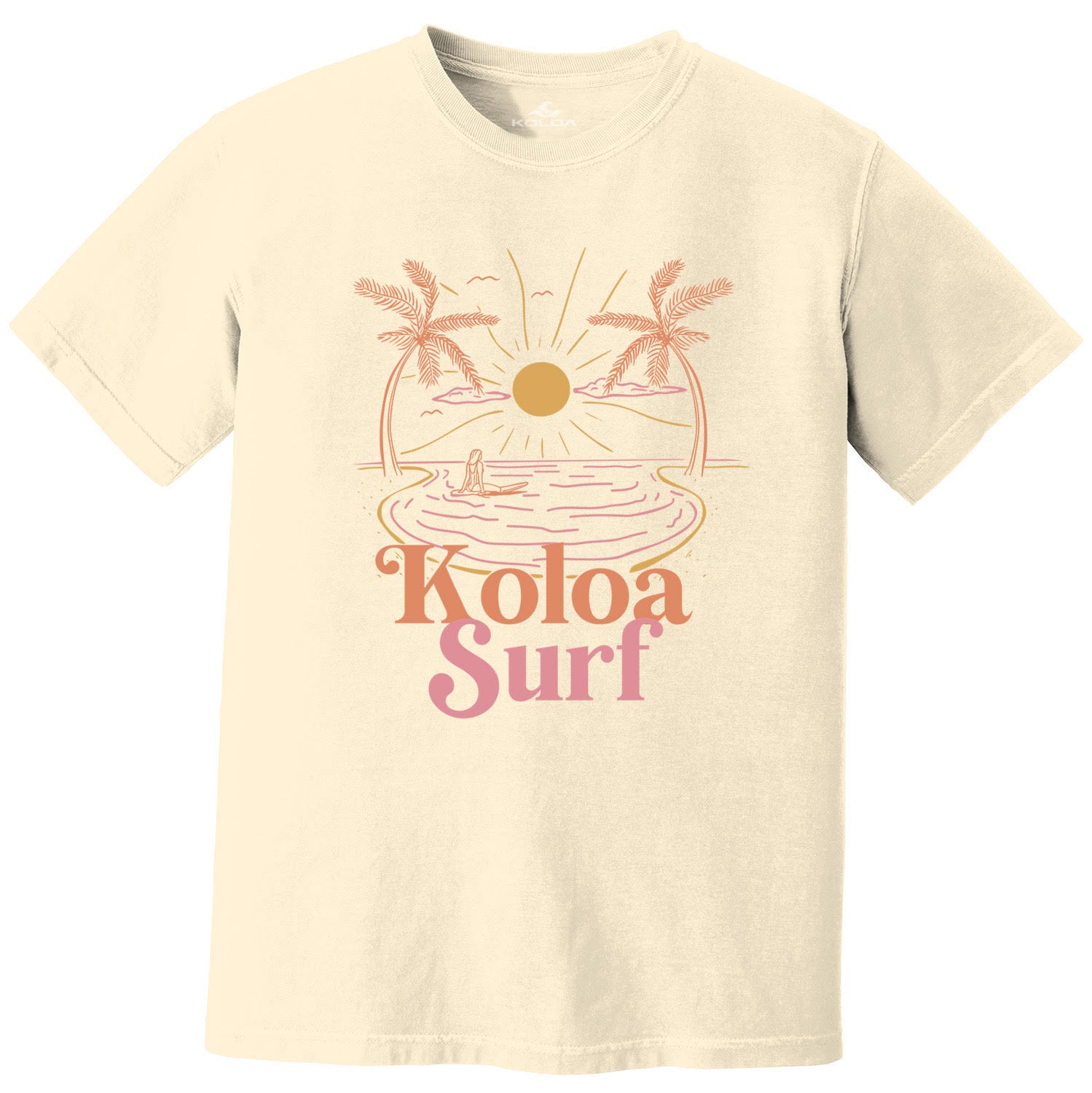 Koloa Sunset Surfer Pigment Dye T-Shirt