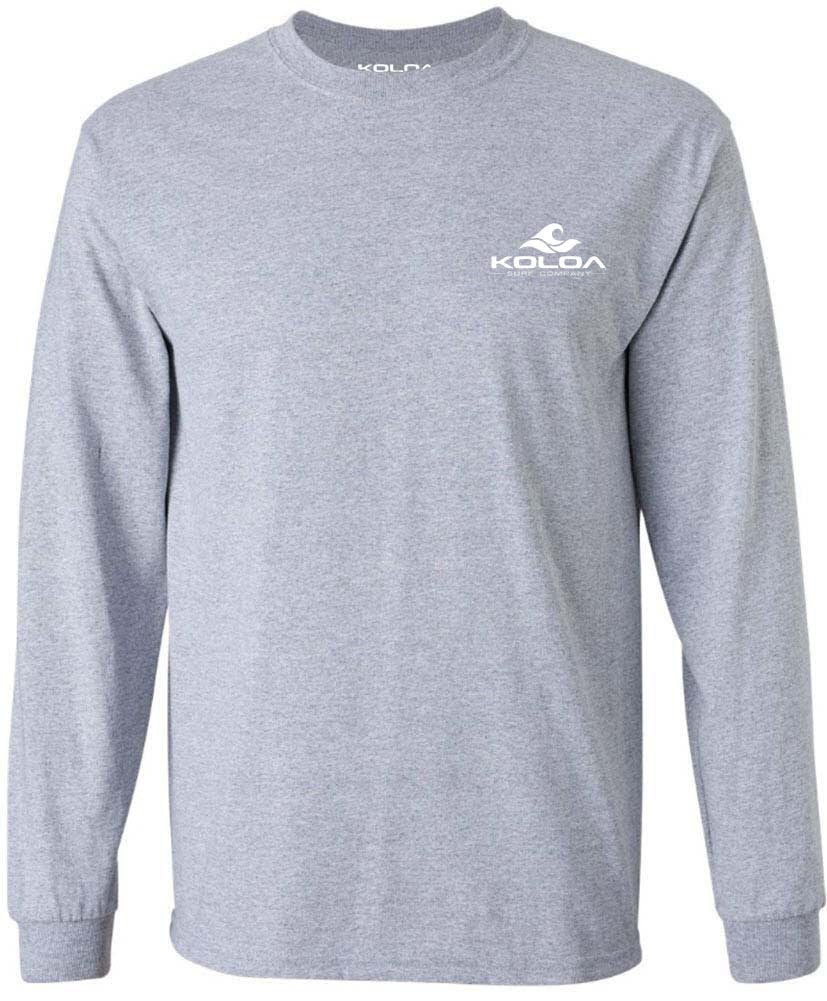 Koloa Big Wave Long Sleeve T-Shirt - Athletic Heather