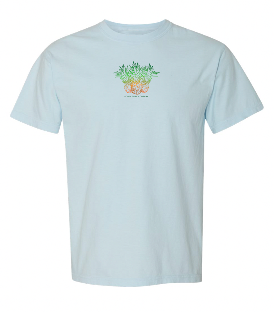 Koloa Pineapple Boyfriend Tee - Chambray