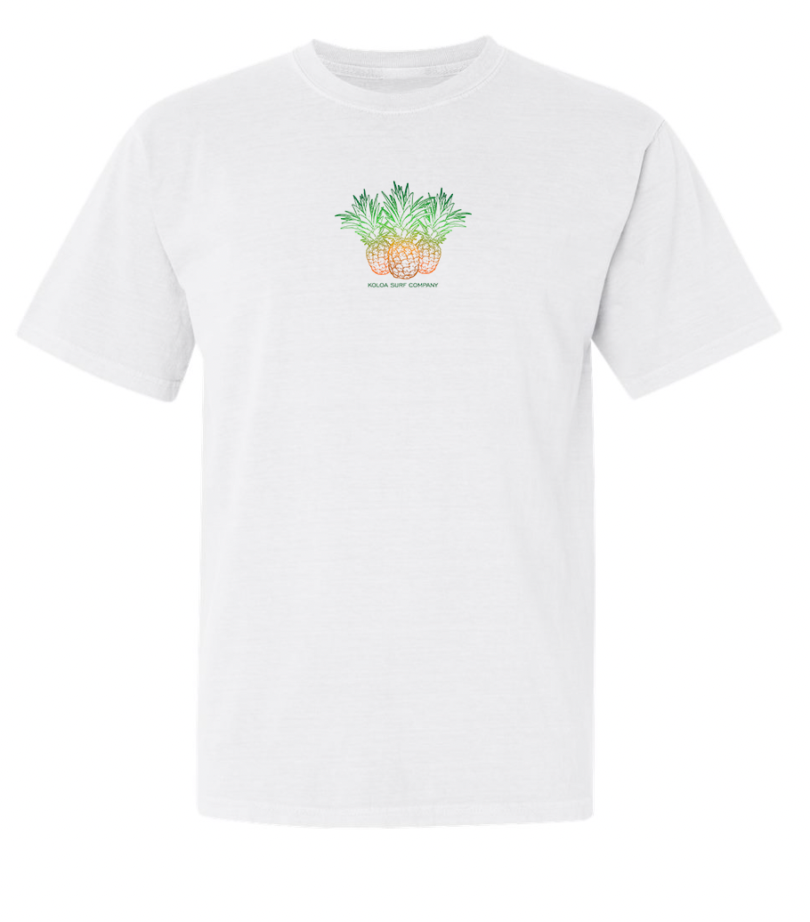 Koloa Pineapple Boyfriend Tee - White