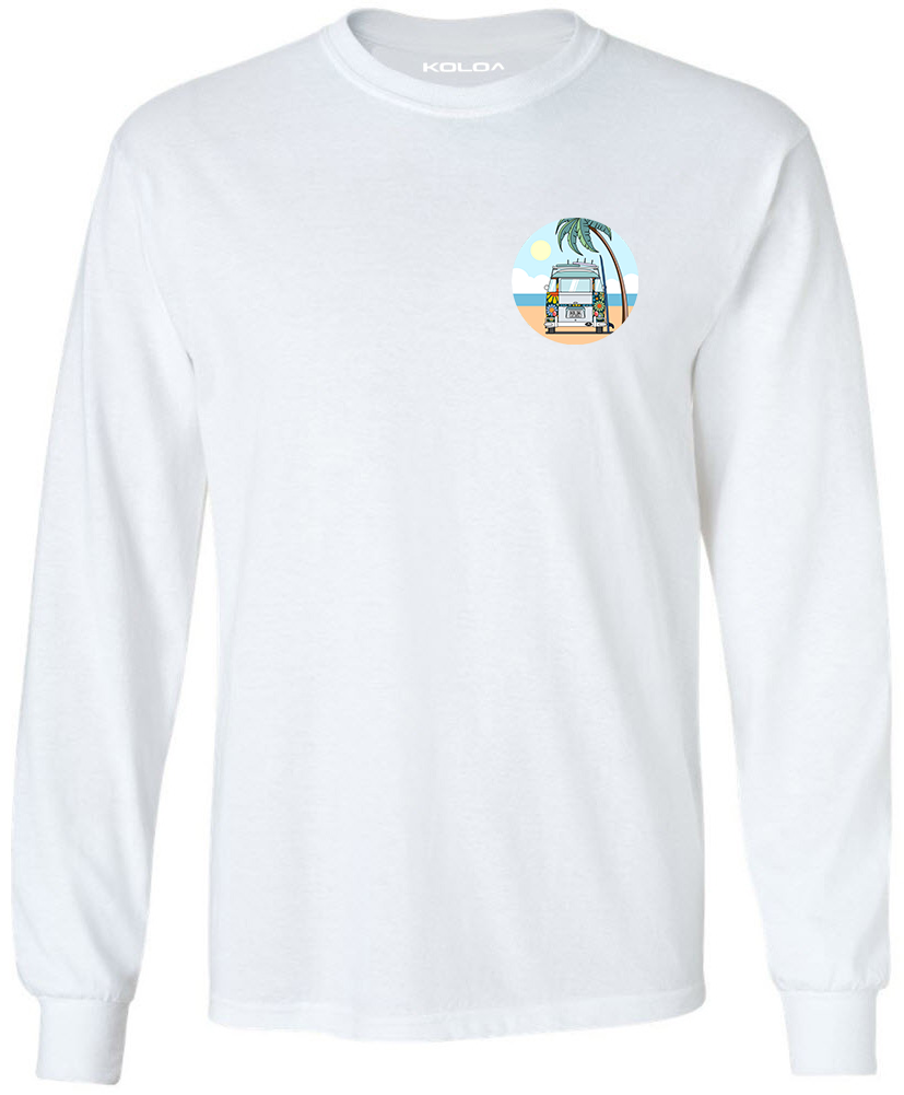 Koloa Van Life Youth Long Sleeve T-Shirt - White