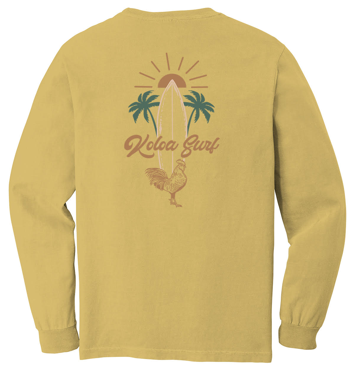 Koloa Rooster Board Pigment Dyed Long Sleeve T-Shirt