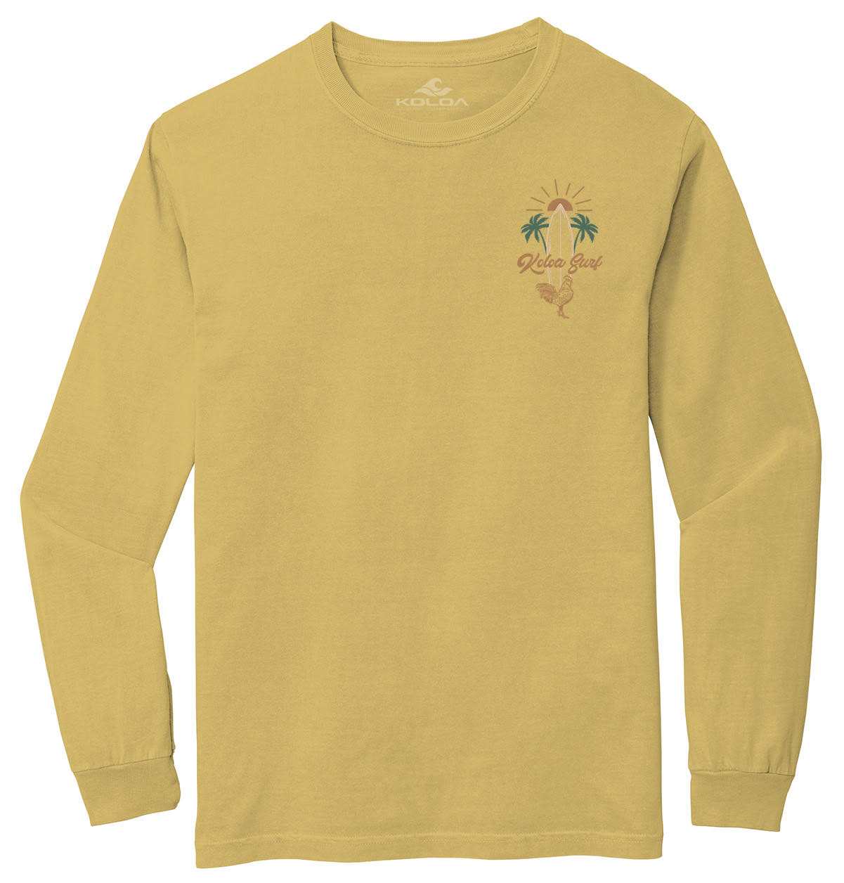 Koloa Rooster Board Pigment Dyed Long Sleeve T-Shirt