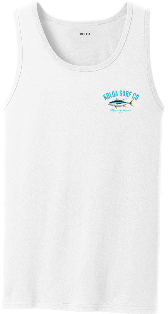 White Koloa Yellowfin Tuna Tank Top